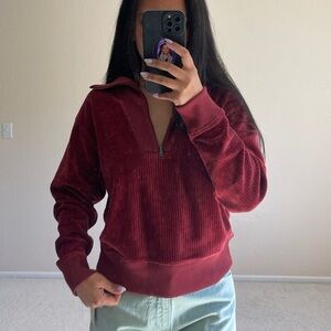 BIN#36 - UNIVERSAL THREAD Women’s XS Red Longsleeved Half-Zip Jacket